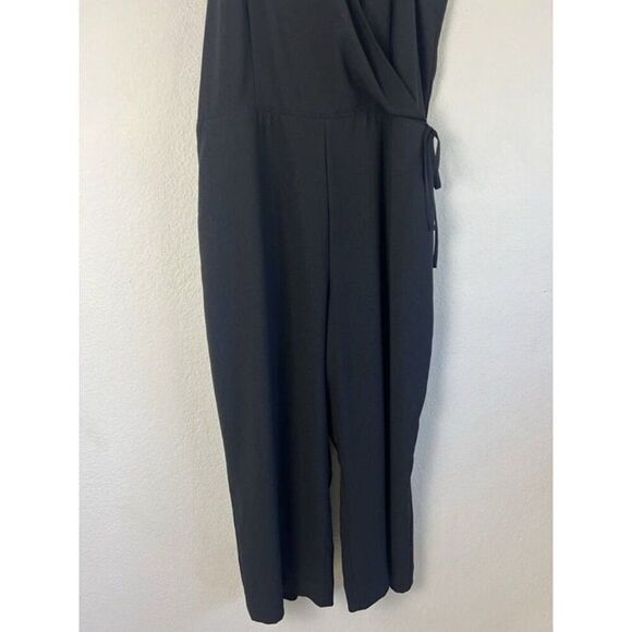 LOFT Womens Black Sleeveless Surplice V-Neck Jumpsuit Women’s Plus Size 18P - Picture 10 of 11